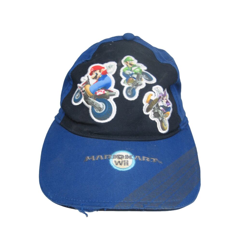 mariokart Baseball Hat Cap Kids One Size nintendo wii nes video game mario kart